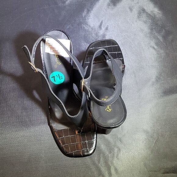 BRAND NEW QUPID OPEN TOE ANKLE STRAP  HIGH HEEL WOMEN"S  PUMP SANDAL - Picture 13 of 14